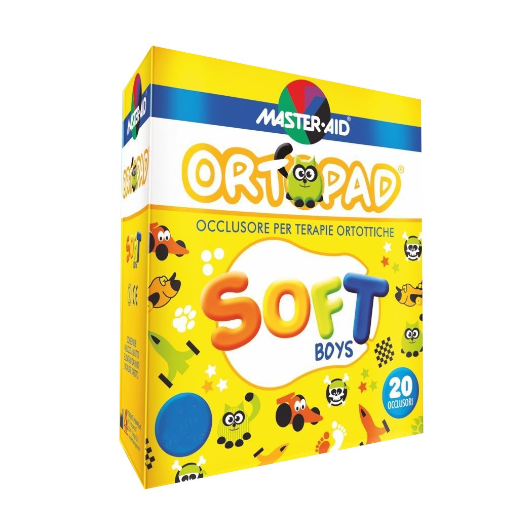 Master-Aid Ortopad Soft Boys Cerotto Occlusore Bambini Per Terapie Ortottiche Taglia M 20 Pezzi