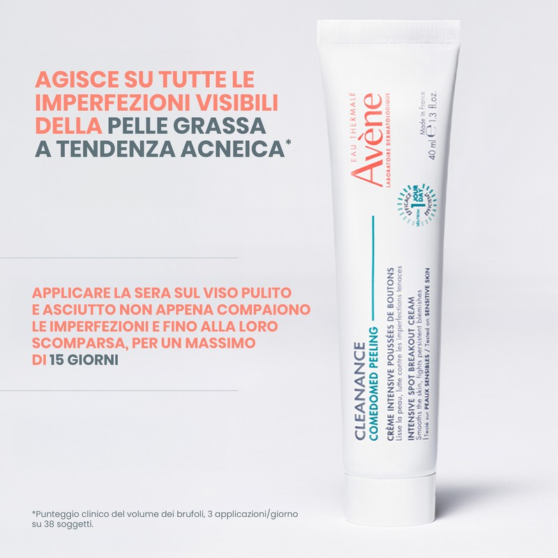Eau Thermale Avène Cleanance Comedomed Peeling Crema Intensiva Imperfezioni, pelle grassa tendenza acneica - 40ml 