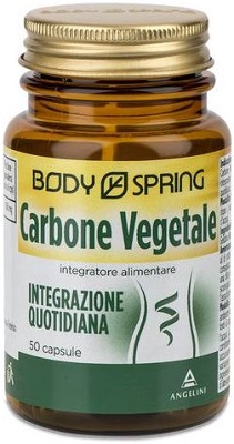 Body Spring Carbone Vegetale Integratore Gas Intestinali 50 Capsule