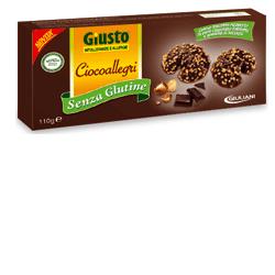 Giusto Senza Glutine Ciocoallegri Biscotti Con Cioccolato e Nocciola 110 g