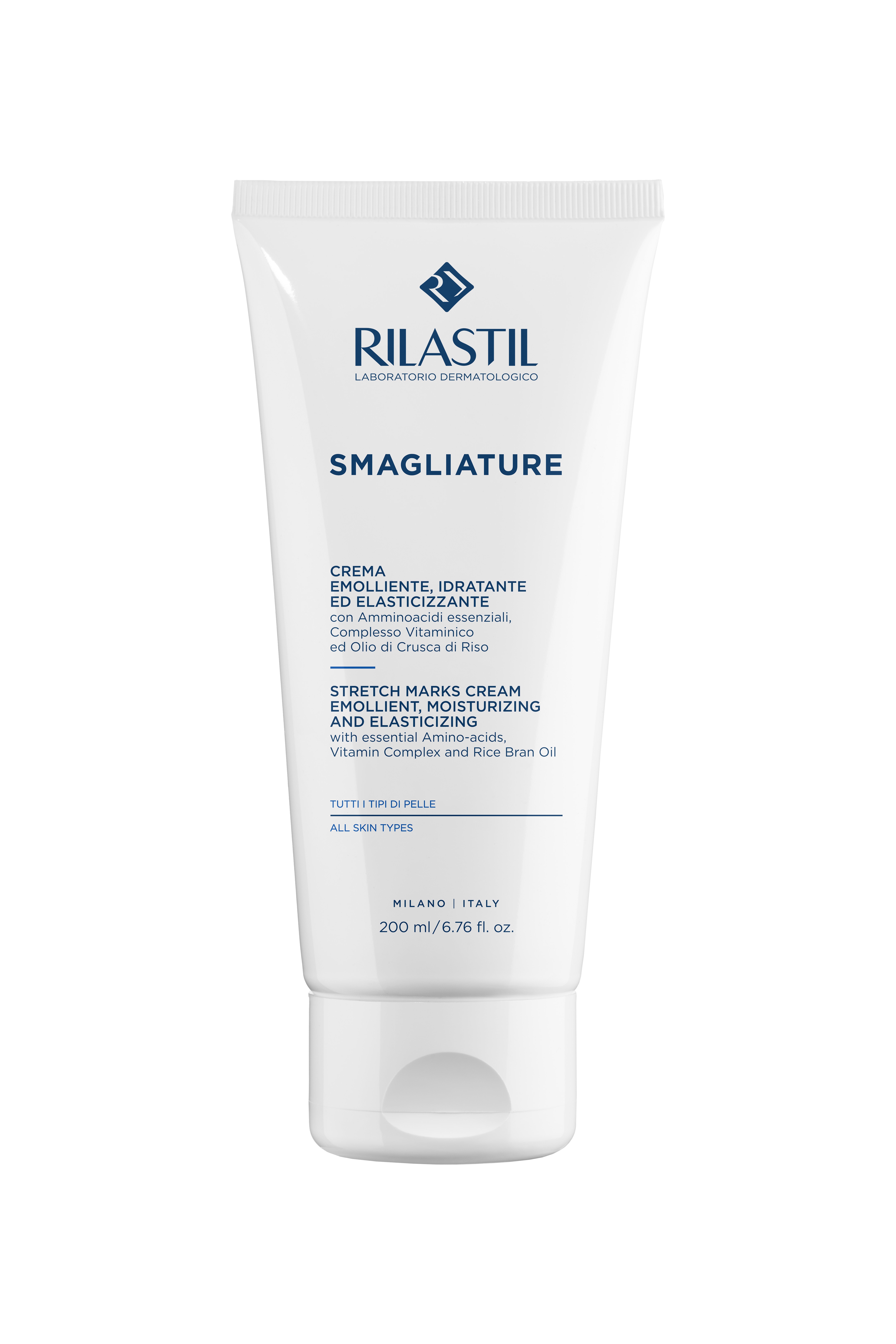 Rilastil Smagliature - Crema Emolliente, Idratante Ed Elasticizzante 200 ml