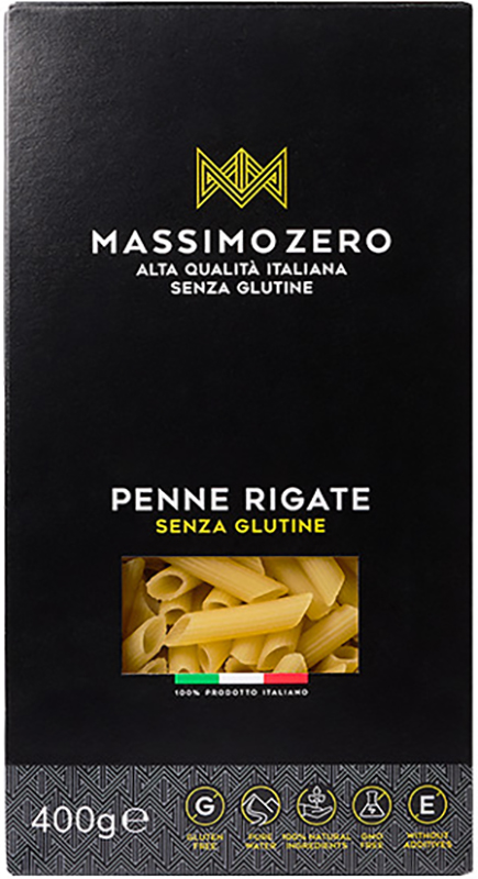 Massimo Zero Mezze Penne Rigate Pasta Senza Glutine 400 g