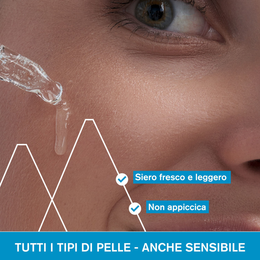 EAU THERMALE Siero booster con 1,5% di ACIDO IALURONICO puro e naturale per un effetto 'pelle zero difetti' - 30ML