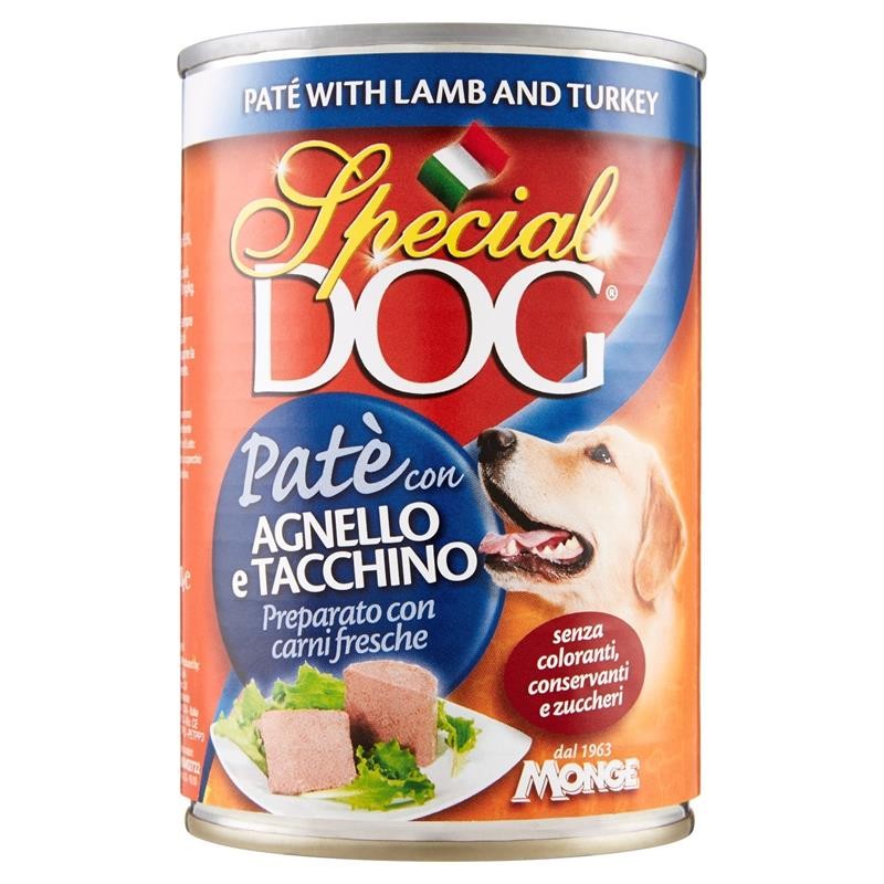 SPECIAL DOG CANE PATE' AGNELLO TACCHINO 400GR (lattina)