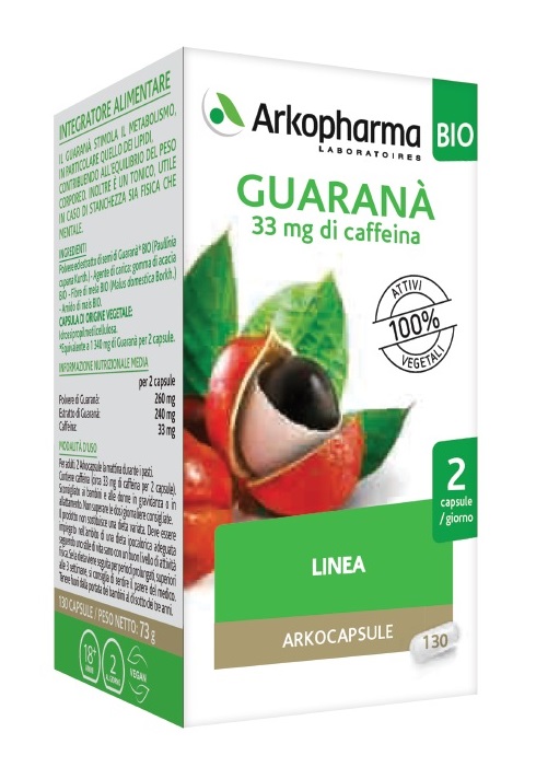 Arkocapsule Guaranà Integratore Alimentare 130 capsule