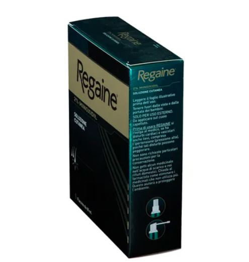 Regaine 2% Minoxidil Soluzione Cutanea per Alopecia Androgenetica Caduta Capelli