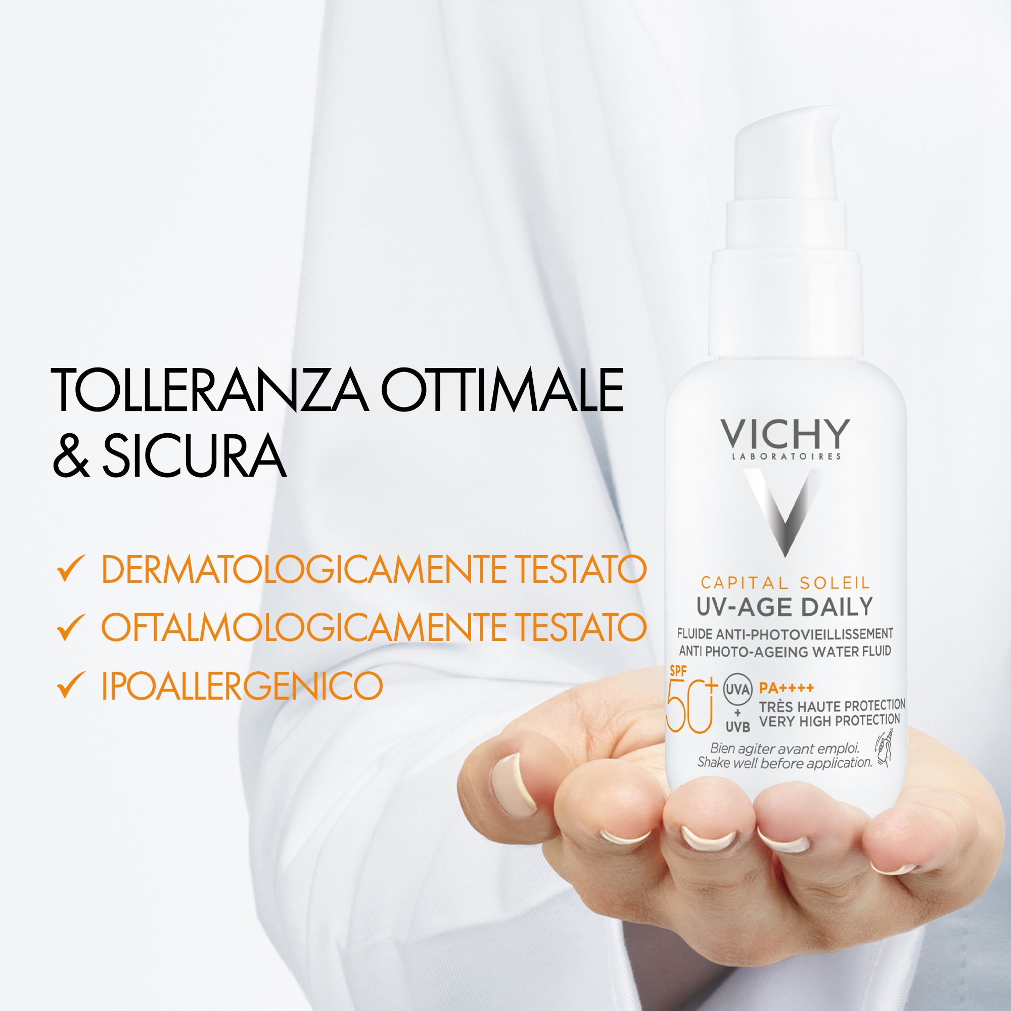 Vichy Capital Soleil UV-Age Daily Fluido Anti-Fotoinvecchiamento per il viso SPF50+ 80 ml