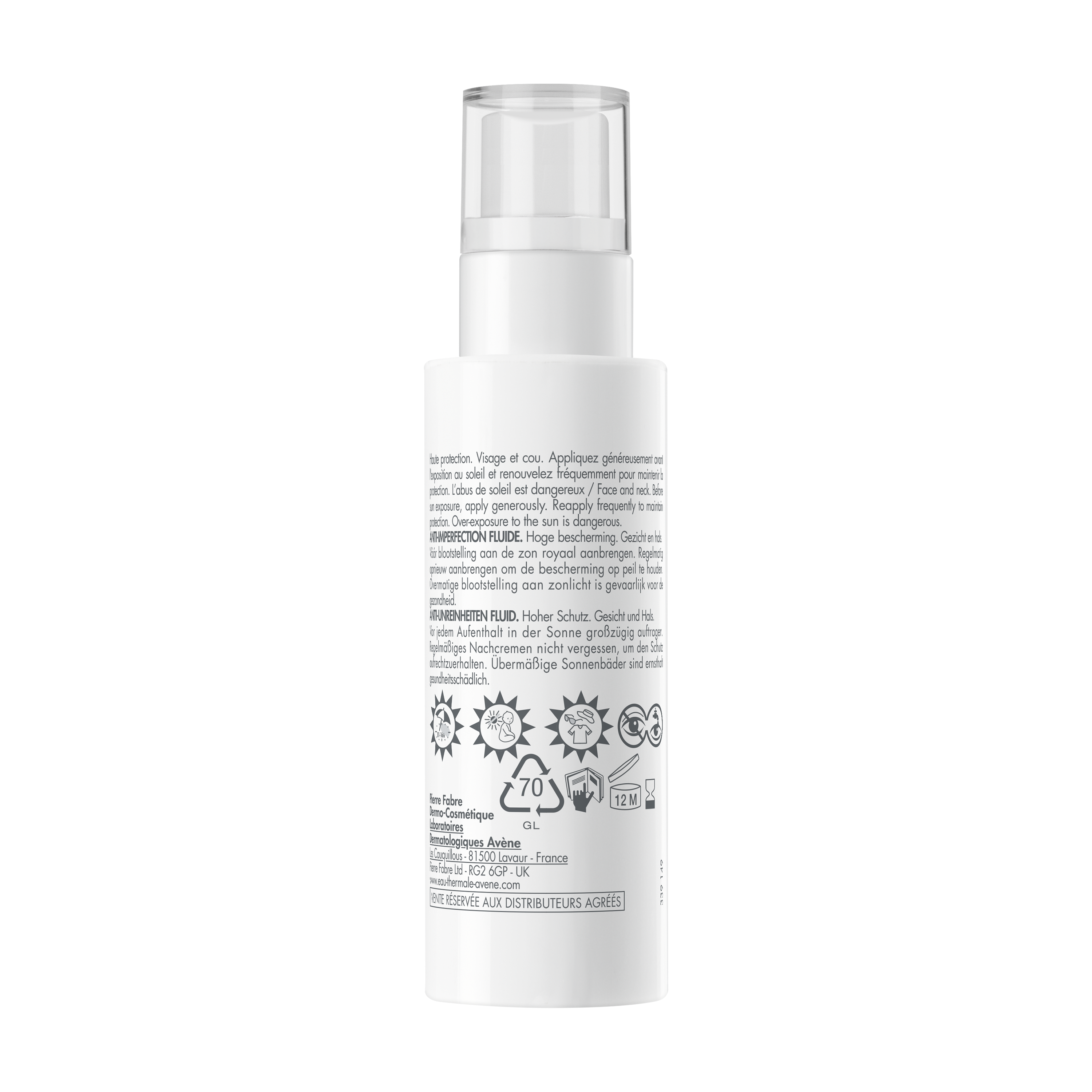 Eau Thermale Avène FLUIDO ANTI-IMPERFEZIONI Protezione alta SPF 50 40 ml