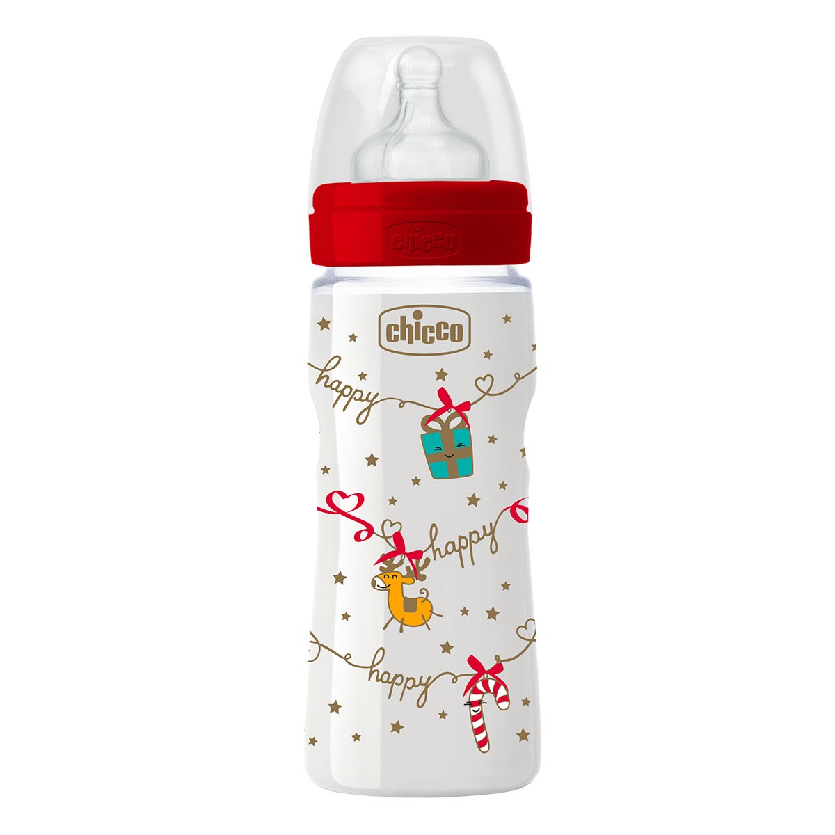 Chicco Biberon Benessere Silicone Natale 250ml