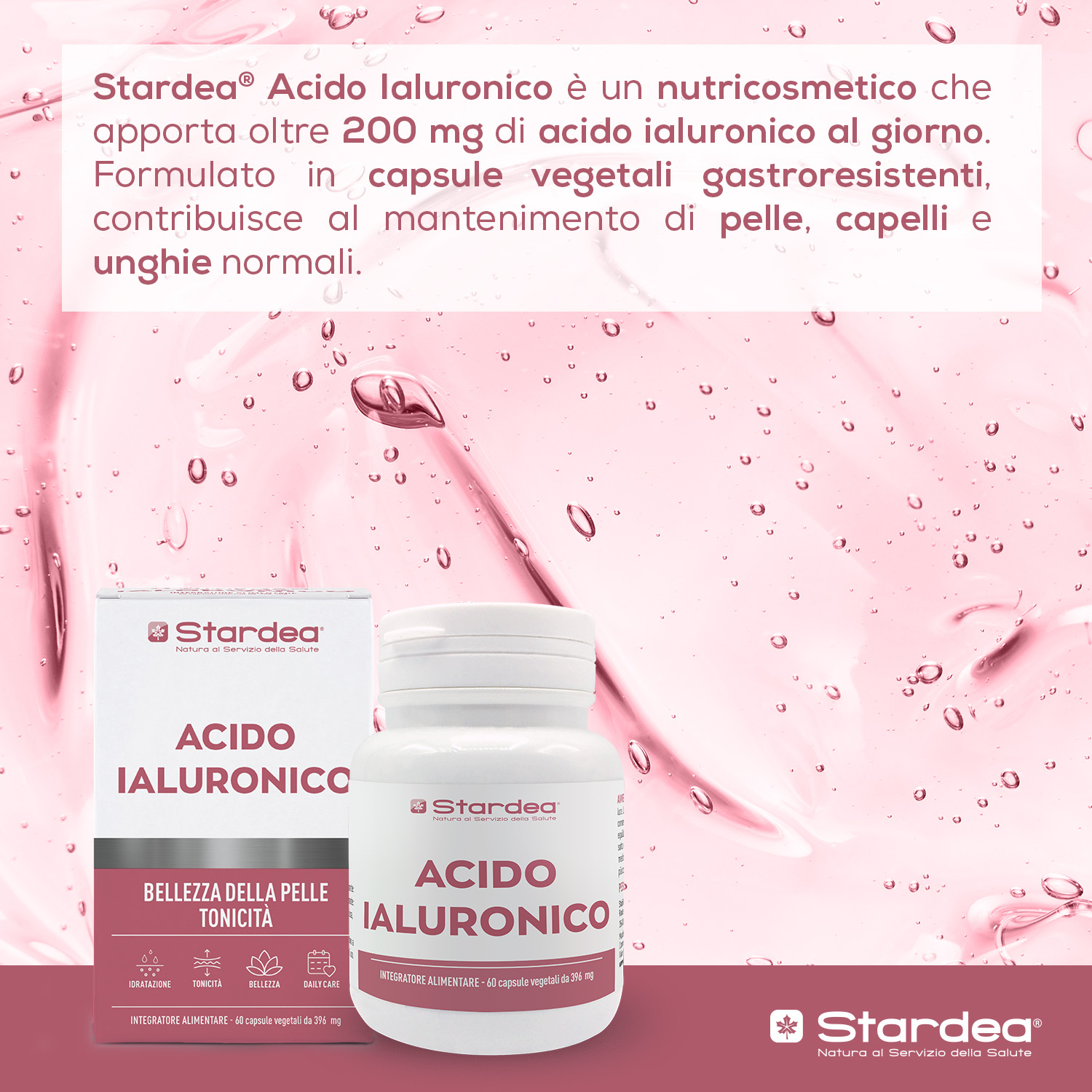 STARDEA ACIDO IALURONICO capsule vegetali - ACIDO IALURONICO - BELLEZZA DELLA PELLE