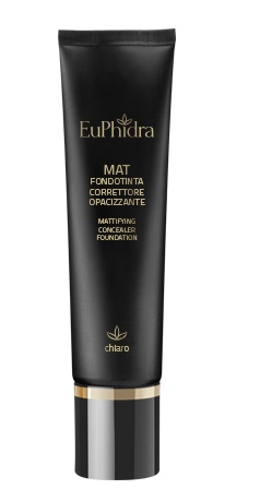 Euphidra Fondotinta Fluido Mat  Correttore Opacizzante Chiaro 30ml