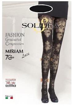 MIRIAM Lace Collant Nero 2-M