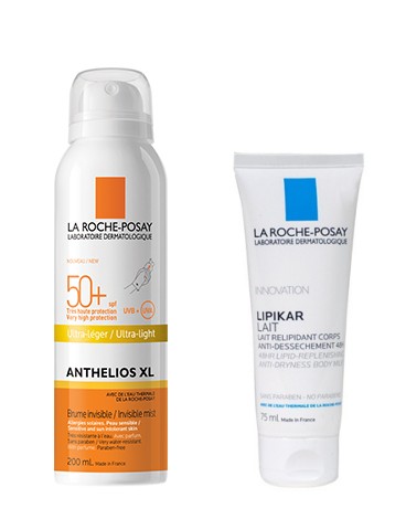 La Roche Posay Anthelios Spray Invisibile SPF50+ OMAGGIO Lipikar Latte 75 ml