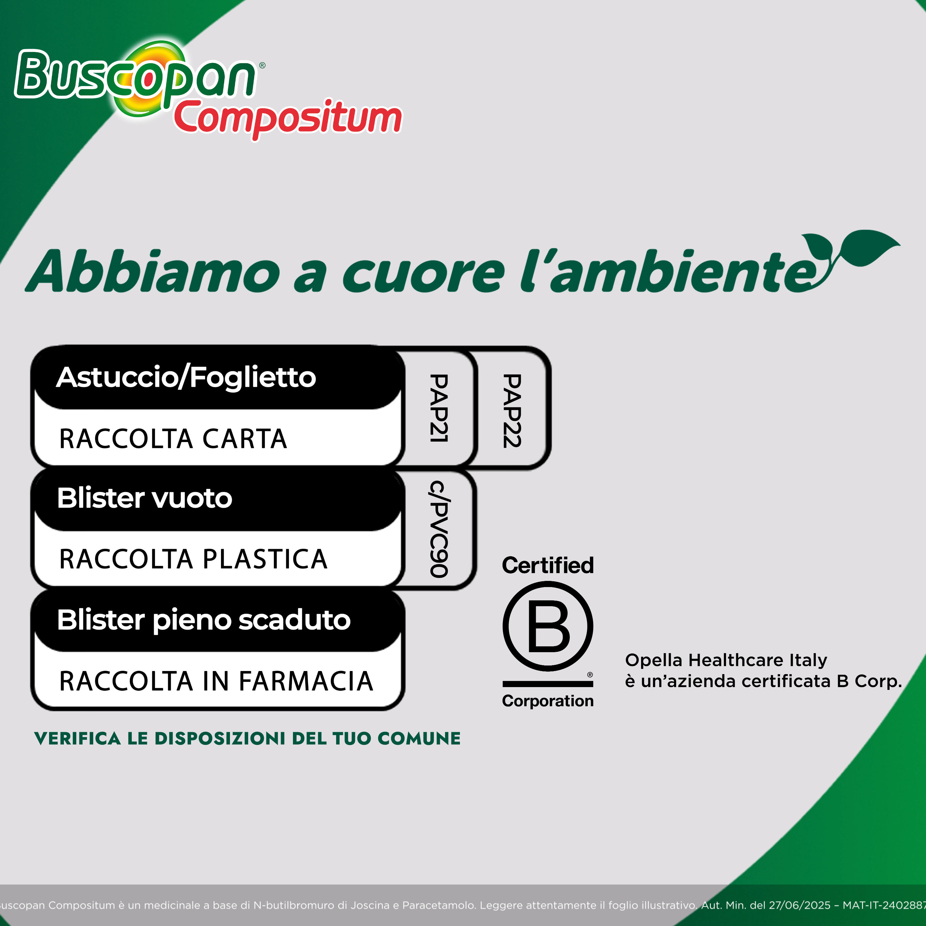 Buscopan Compositum Doppia Azione Contro Dolori Forti e Crampi Addominali, 20 Compresse Rivestite