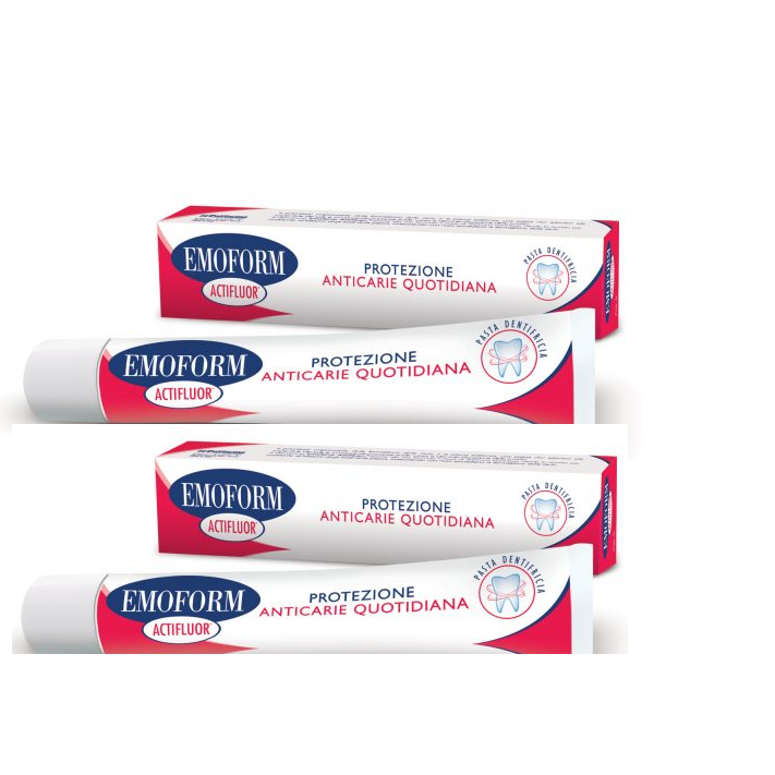 EMOFORM ACTIFLUOR PACCO DOPPIO 1+1  75ML+75ML