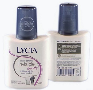Lycia Invisible Fast Dry Deodorante Anti Macchia 75 ml
