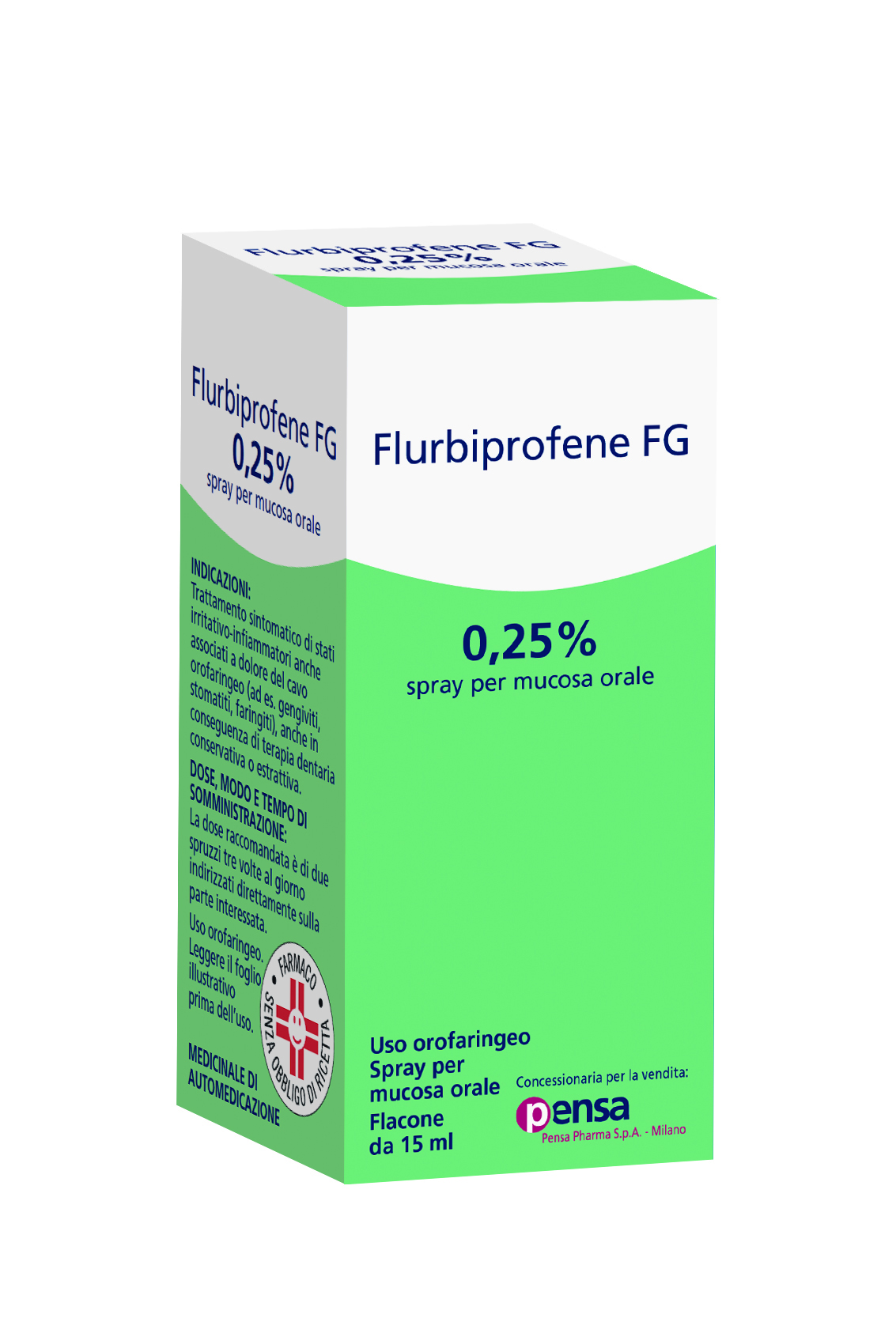 Flurbiprofene FG 0,25% Spray per Mucosa Orale 15 ml