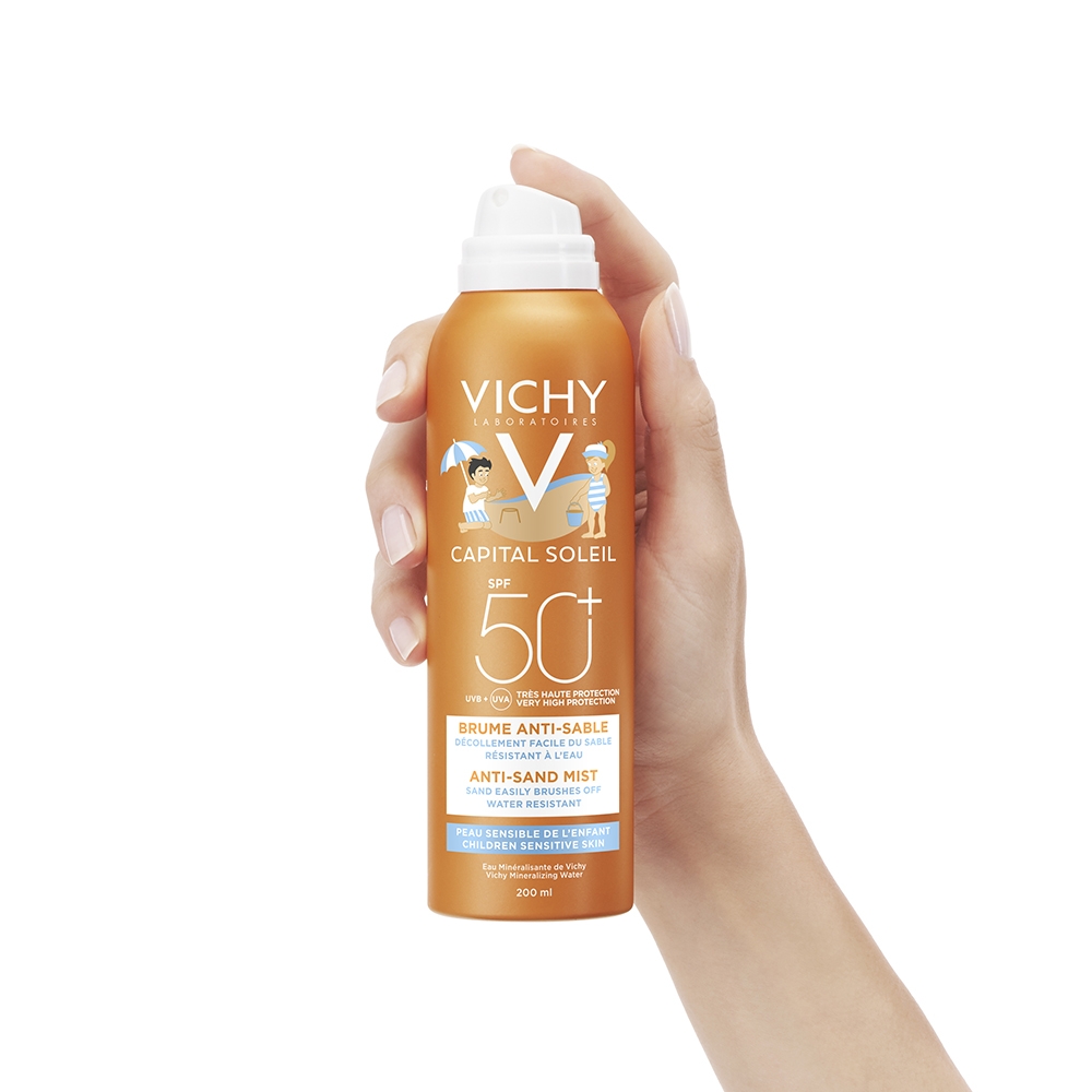 Vichy Idéal Soleil Spray Anti-Sabbia per Bambini SPF 50+ - Protezione solare corpo - 200 ml