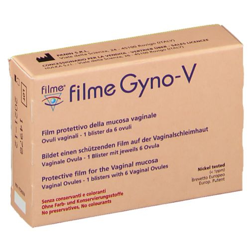 Filme Gyno-V - Secchezza vaginale - 6 ovuli vaginali