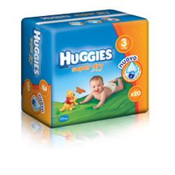 HUGGIES SUPERDRY 3 5/9KG 20PZ