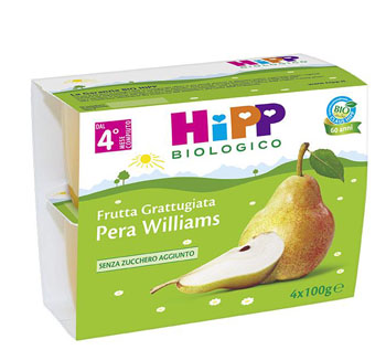 Hipp Biologico Merenda Pera e Yogurt 4x100 g