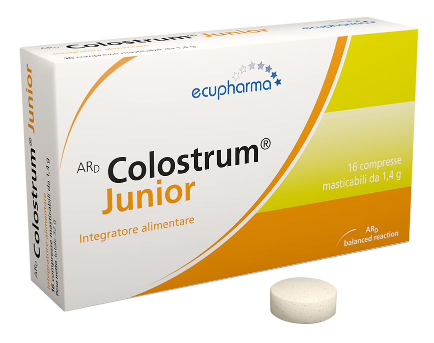 Ard Colostrum Junior - Integratore per il benessere dell'intestino - 16 compresse masticabili