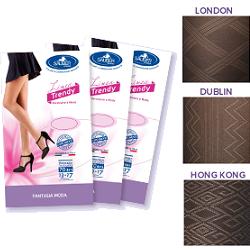 Seuber Linea Trendy Collant Fantasia London 70 Den Taglia 4