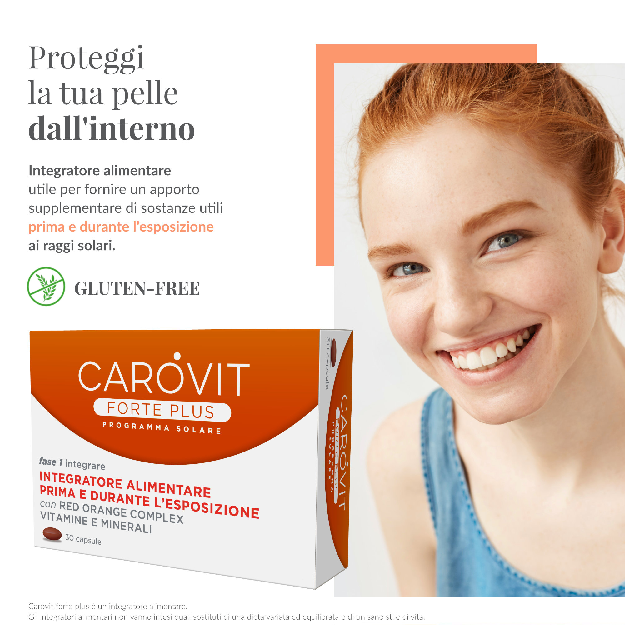 Carovit Forte Plus - Integratore Per L'Abbronzatura 30 Capsule