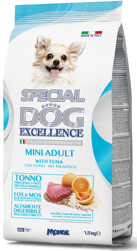SPECIAL DOG CANE EXCELLENCE MINI ADULT TONNO 1,5KG