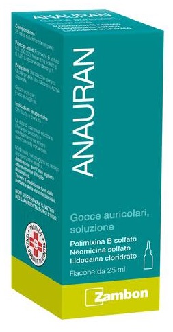 Anauran Gocce Auricolari Polimixina B solfato Otiti Flacone 25 ml