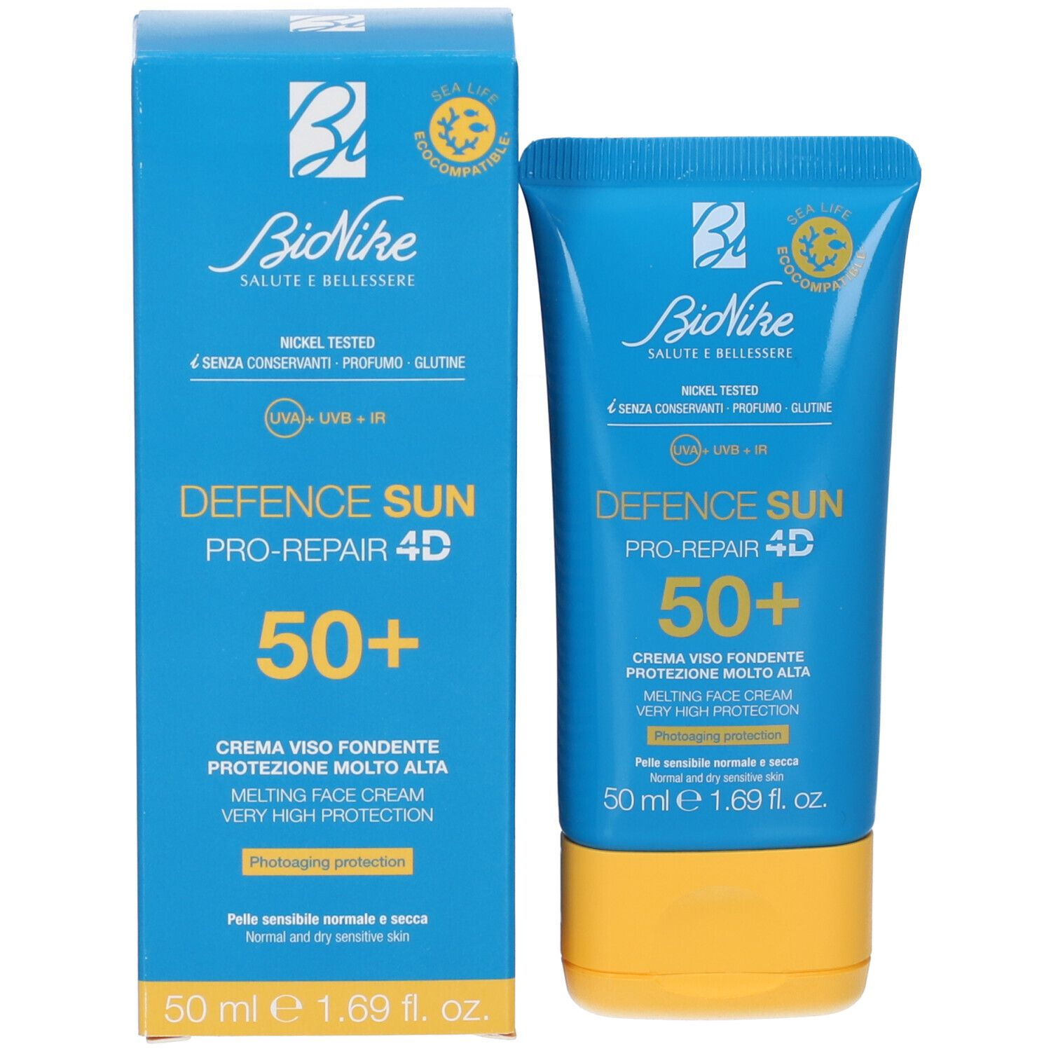 Bionike Defence Sun SPF50+ Crema Viso Fondente