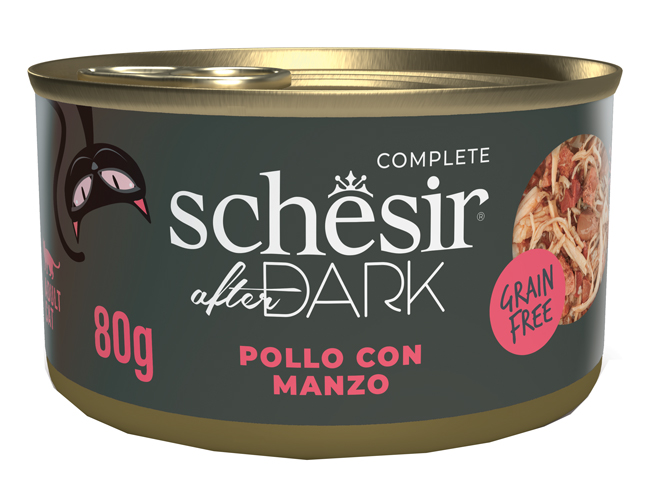 SCHESIR CAT AFT POLLO/MANZO80G