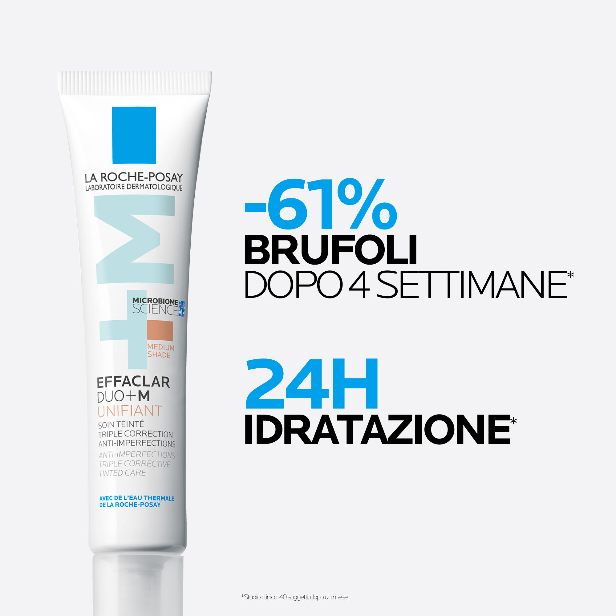 La Roche-Posay Effaclar Duo+M Unifiant Medium trattamento correttivo uniformante e purificante con nuovo attivo phylobioma e niacinamide 40ml