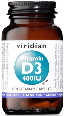 VIRIDIAN Vit.D3  400UI 30Cps