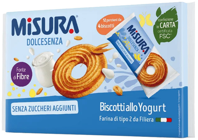 Misura Dolcesenza Biscotti Con Yogurt Senza Zucchero 400 g