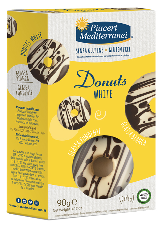 PIACERI MEDITERRANEI Donuts White 2x45g