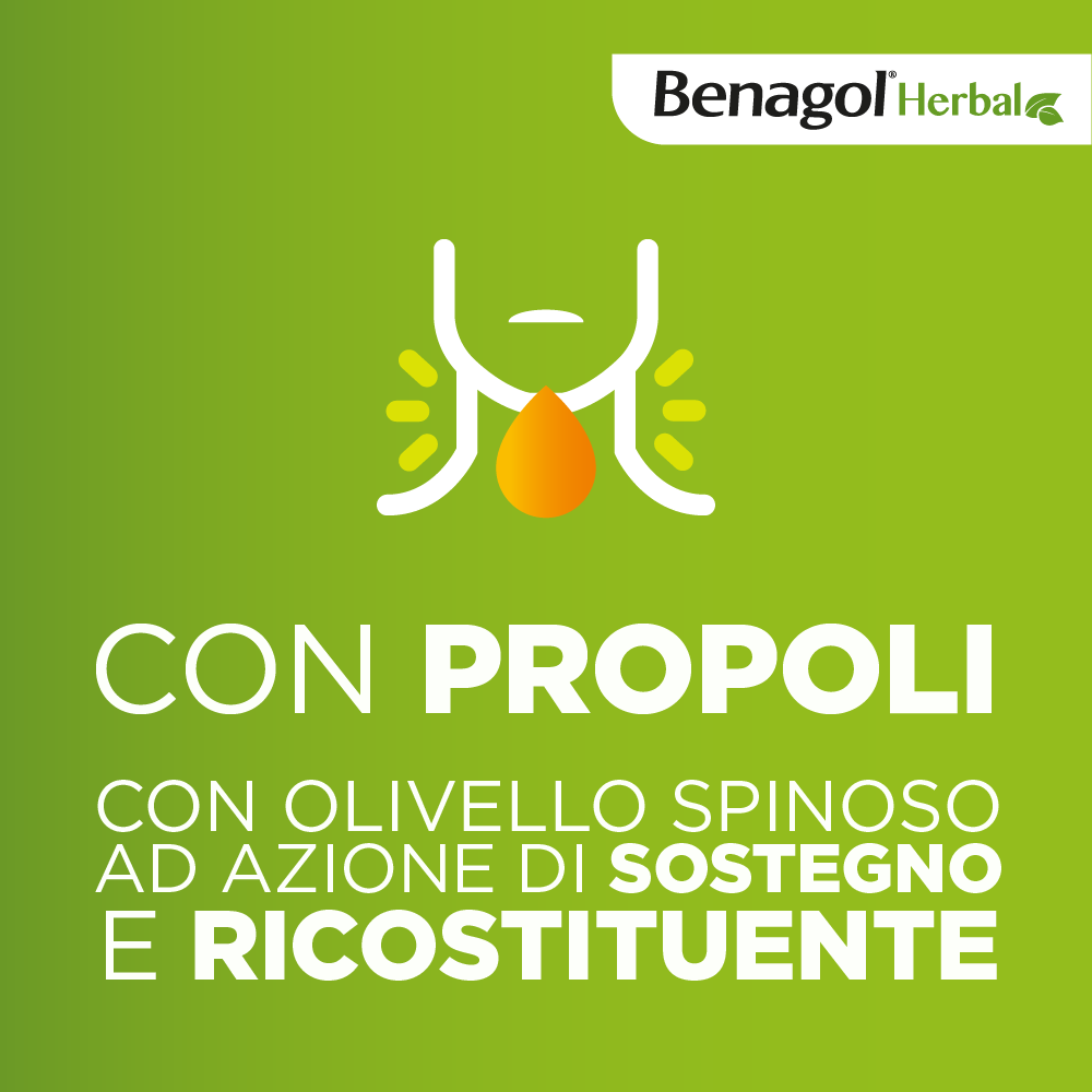 BENAGOL HERBAL MIELE 24 - NOVITA' pastiglie mal di gola 