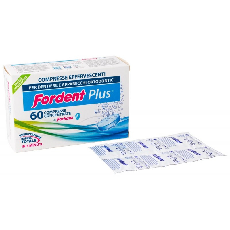 Fordent Plus Concentrate Igiene Protesi Dentali 60 Compresse Effervescenti