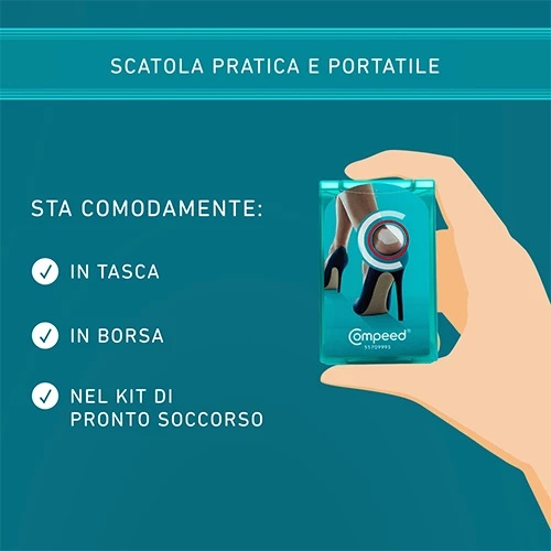 Compeed Cerotti Per Vesciche, A Lunga Durata E Guarigione Veloce - Ideali Per Tacchi Alti, 5 Cerotti