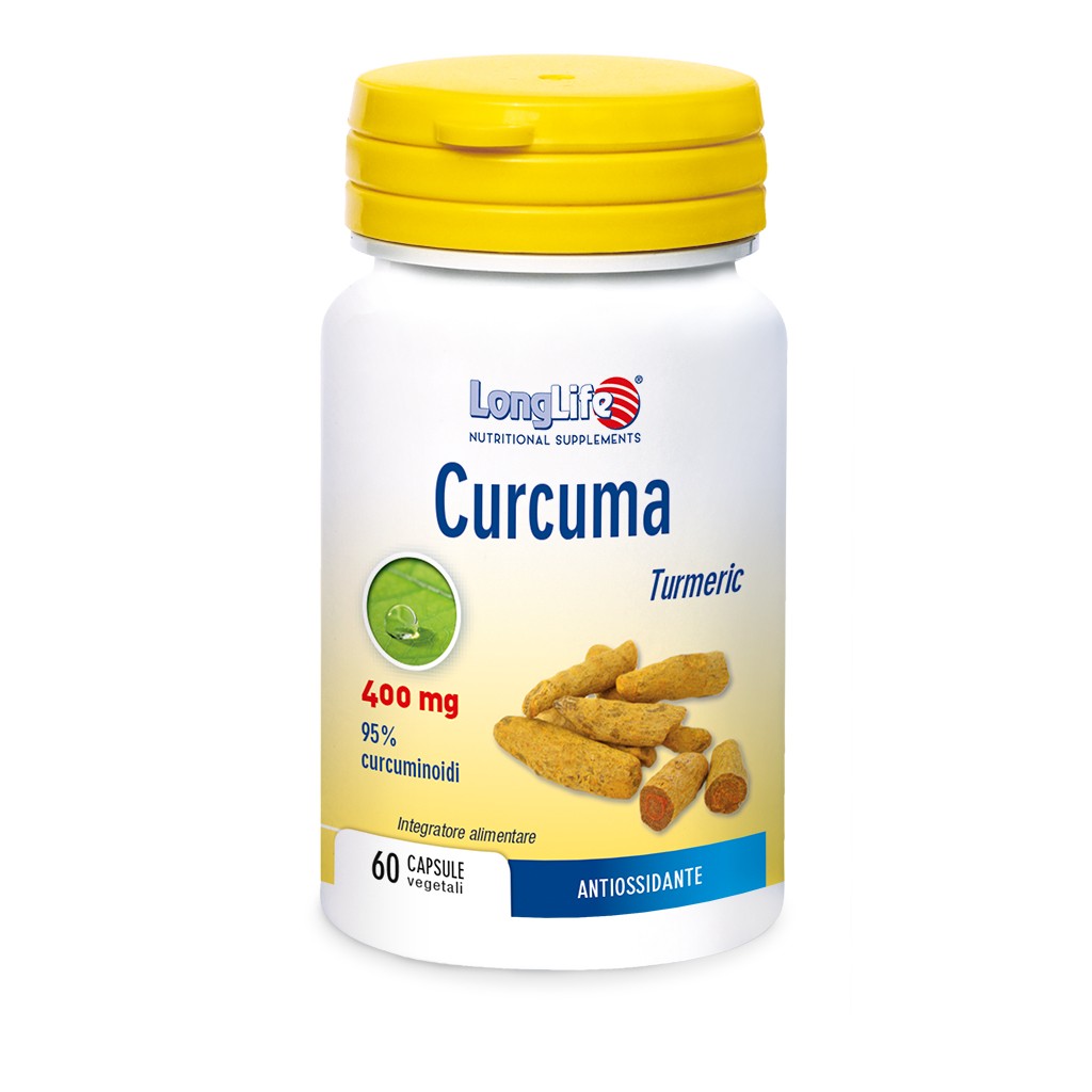 Long Life Curcuma Integratore Antiossidante 60 Capsule