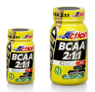 ProAction Gold BCAA 2:1:1 Integratore Aminoacidi 90 Compresse