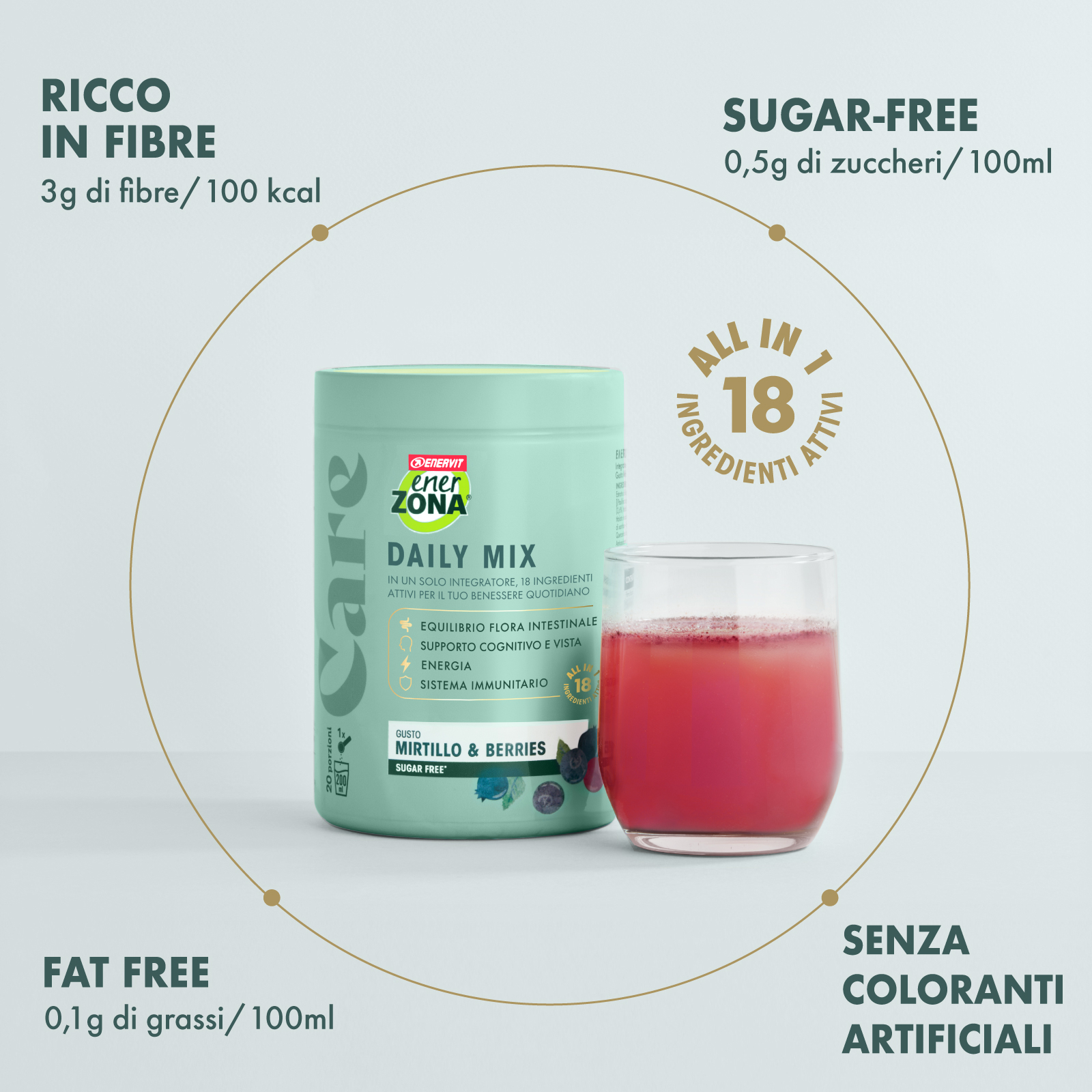 ENERZONA CARE DAILY MIX per il benessere quotidiano - 400gr