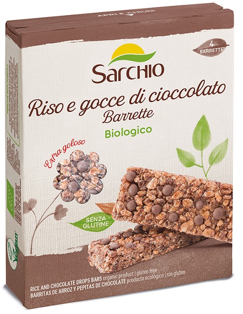 Sarchio Snack Riso E Gocce di Cioccolato Senza Glutine 80 g