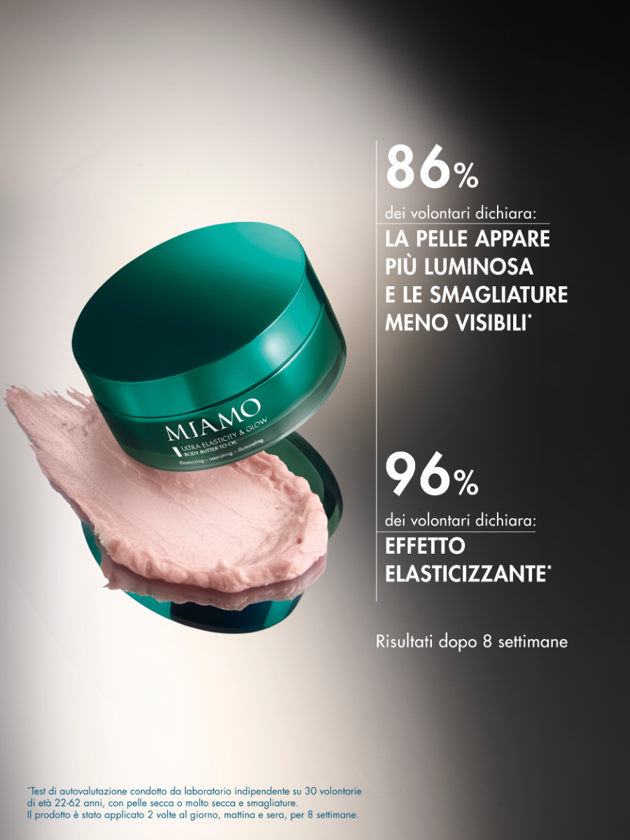 Miamo - Ultra-Elasticiy Body Butter To Oil - Burro Corpo Elasticizzante, Nutriente E Illuminante 100 ml