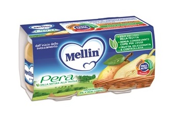 Mellin Omogeneizzato Di Frutta Pera 2 x 100 g