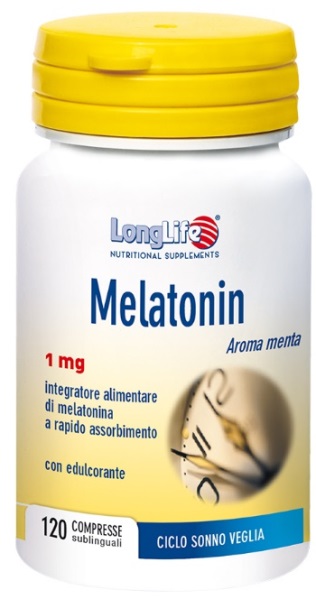Longlife Melatonin sublinguale coadiuvante ciclo sonno-veglia 120 compresse