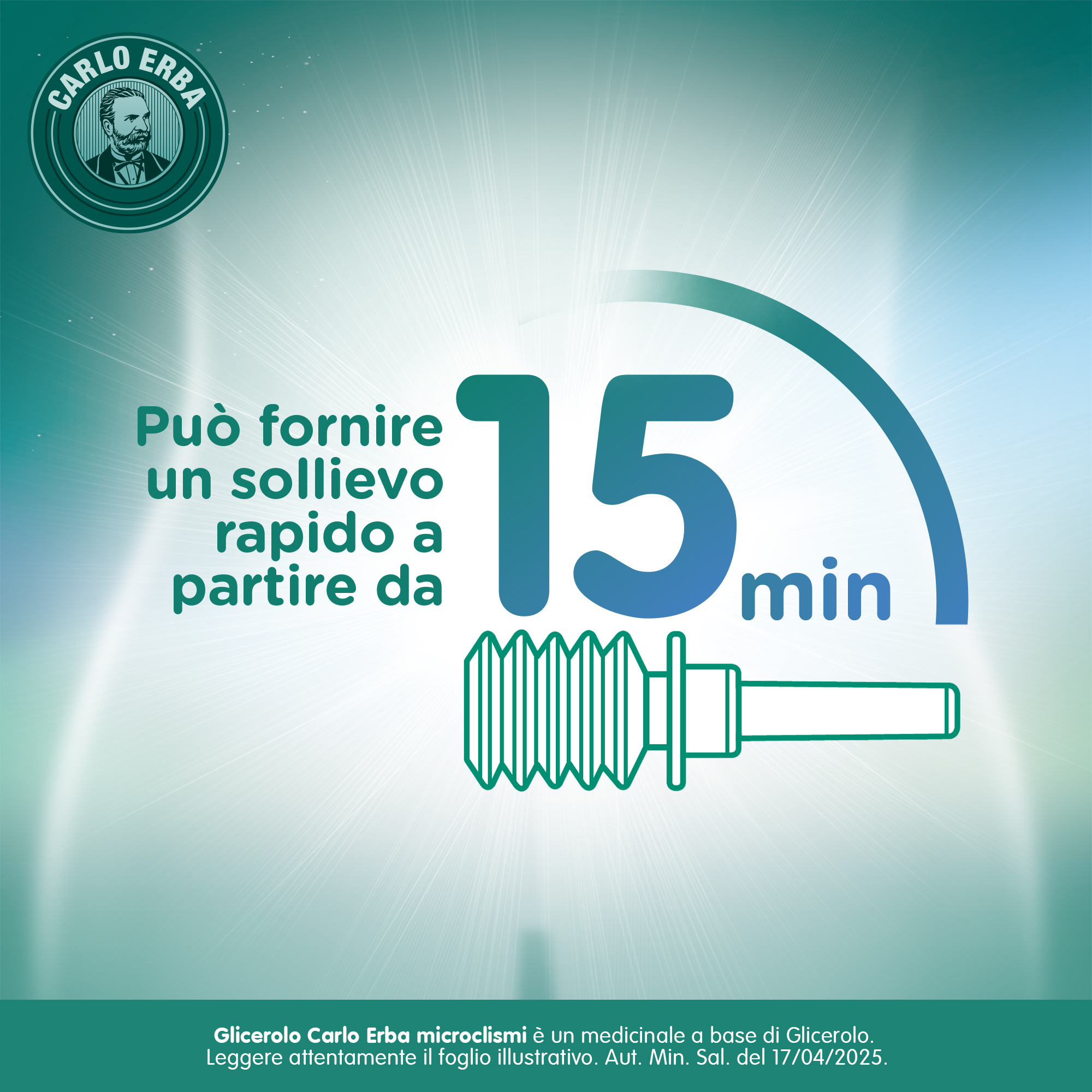 Glicerolo Carlo Erba - Adulti - 6,75 g Soluzione Rettale - 6 Clismi