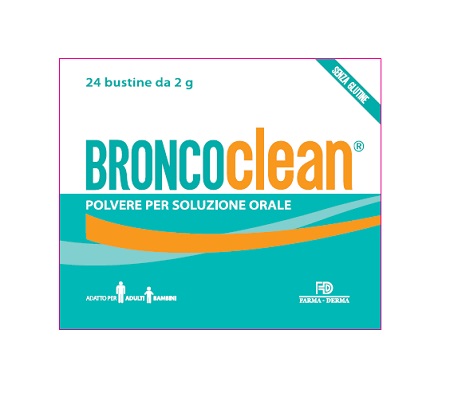 Broncoclean Polvere Benessere Vie Respiratorie 24 Bustine 2 g