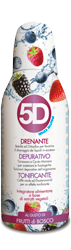 5D Depuradren Sleeverato - Gusto Frutti di bosco - Integratore depurativo e drenante - 500 ml