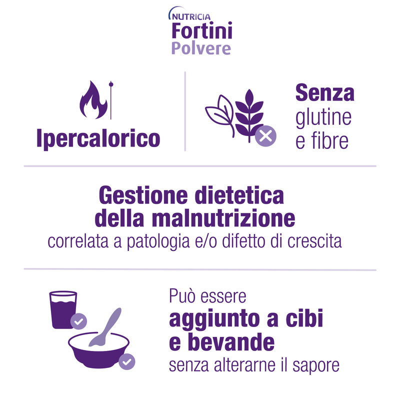 Fortini Polvere Integratore Nutrizionale Gusto Neutro 400 g